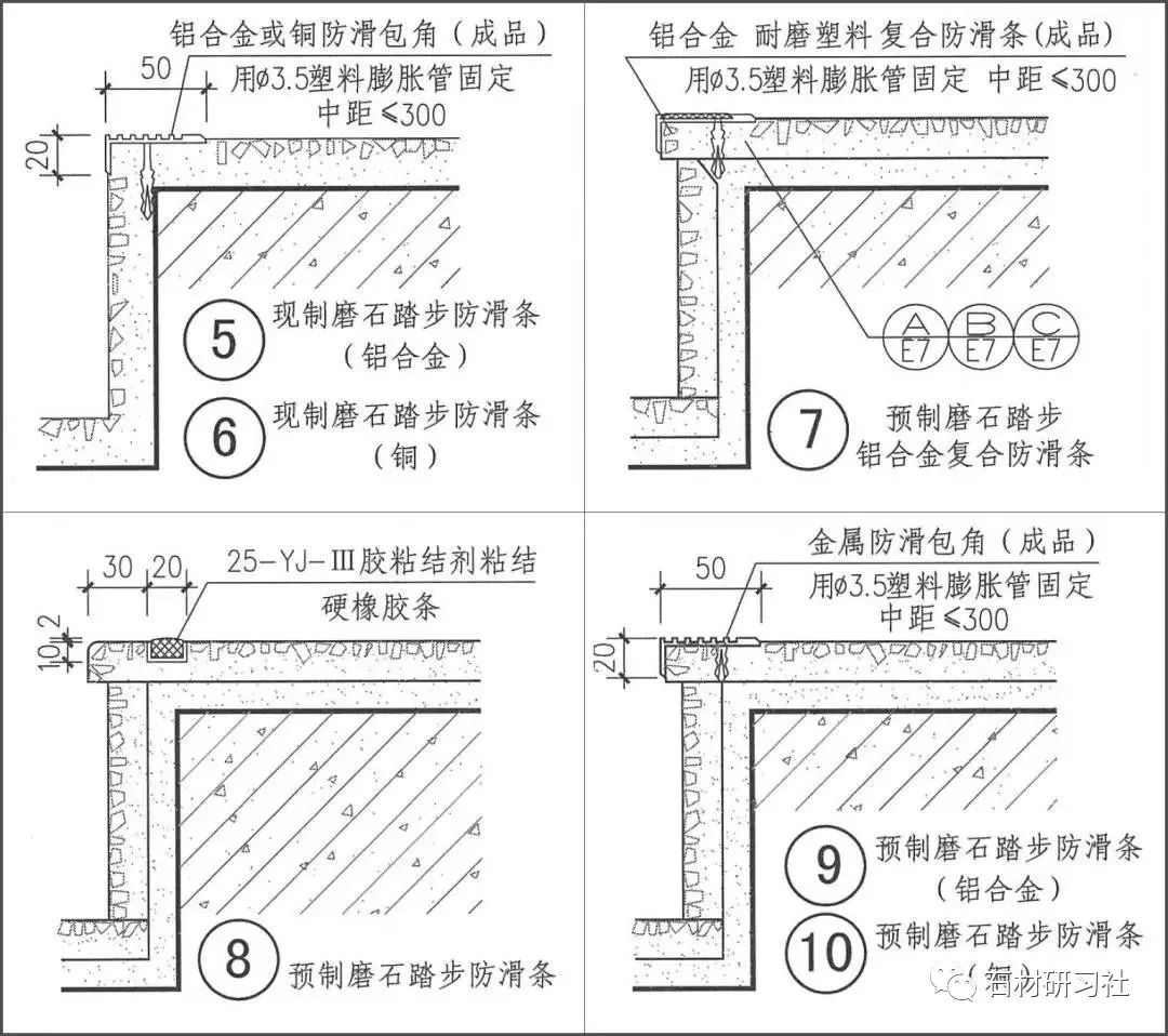 楼梯及配件与天然橡胶技术要求不同