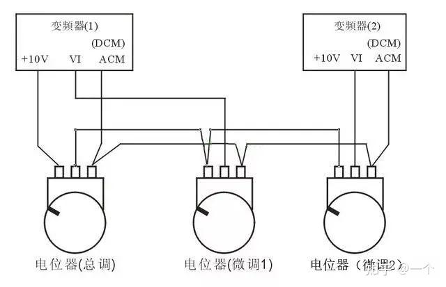 两个电位器串联调速接线图